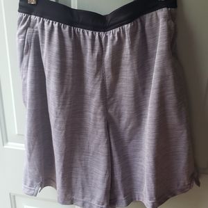 Mens medium gray and black shorts